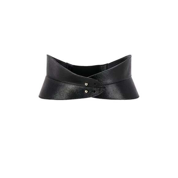 Raina Gaga Belt in Black Small/Medium New Womens Thick Leather wrap - Picture 2 of 10